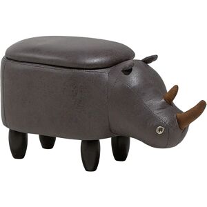 Beliani Rhino Children Stool - Storage Animal Toy Chair Beliani Rhino Children Stool - Storage Animal Toy Chair