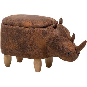 Beliani Rhino Child Stool with Storage - Kids Animal Footstool Beliani Rhino Child Stool with Storage - Kids Animal Footstool