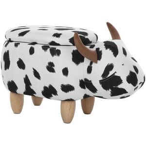 Beliani Cow Animal Child Stool with Storage - Nursery Footstool - 32x35x60cm Beliani Cow Animal Child Stool with Storage - Nursery Footstool - 32x35x60cm