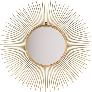 Beliani Wall Mirror CILLY 80 cm Gold Sunburst - Wall Mirror Beliani Wall Mirror CILLY 80 cm Gold Sunburst - Wall Mirror