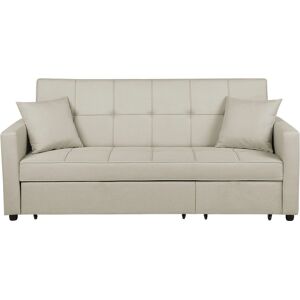 Beliani Sofa Bed GLOMMA - Modern Beige Convertible Sofa Bed Beliani Sofa Bed GLOMMA - Modern Beige Convertible Sofa Bed