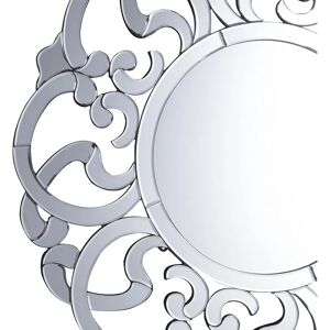 Beliani Wall Mirror MORNAIX Silver 70cm - Wall Mirror Beliani Wall Mirror MORNAIX Silver 70cm - Wall Mirror