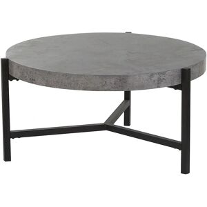 Beliani Coffee Table Light Grey Concrete Effect - Modern Industrial Round 70cm Beliani Coffee Table Light Grey Concrete Effect - Modern Industrial Round 70cm