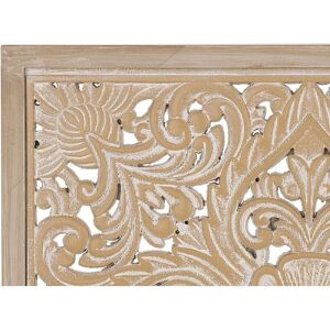 Beliani Wall Decor Light Wood YONORA - Square Oriental MDF 60x60cm Beliani Wall Decor Light Wood YONORA - Square Oriental MDF 60x60cm