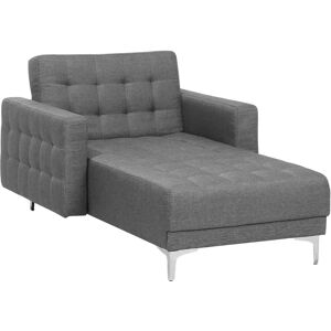 Beliani Modern Grey Reclining Daybed - Chaise Longue Beliani Modern Grey Reclining Daybed - Chaise Longue