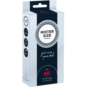 MISTER SIZE 60 mm Leveä Istuvuus Ultra Ohut Kondomi MISTER SIZE 60 mm Leveä Istuvuus Ultra Ohut Kondomi
