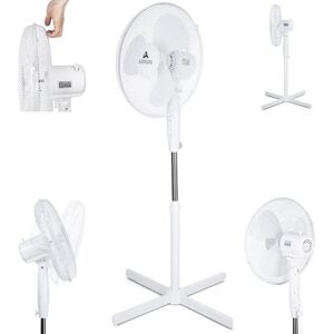 AERSON Ventilatore a piantana 40cm, altezza regolabile, 3 velocità AERSON Ventilatore a piantana 40cm, altezza regolabile, 3 velocità