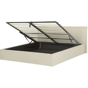 Beliani Bed Frame Beige EU King Size - Bed Beliani Bed Frame Beige EU King Size - Bed