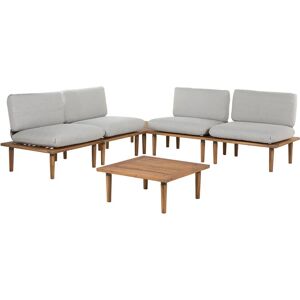 Beliani Garden Sofa Set with Light Grey Cushions - Outdoor 4 Seater Beliani Garden Sofa Set with Light Grey Cushions - Outdoor 4 Seater