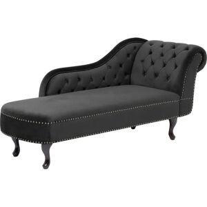 Beliani NIMES Velvet Right Hand Chaise Lounge - Chaise Lounge Beliani NIMES Velvet Right Hand Chaise Lounge - Chaise Lounge