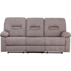 Beliani Bergen Taupe Beige Sohva - 3-istuttava Moderni Recliner Beliani Bergen Taupe Beige Sohva - 3-istuttava Moderni Recliner