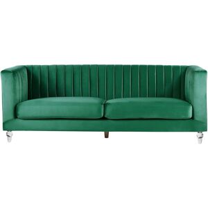 Beliani Sofa Green ARVIKA 3 Seater Velvet - Sofa Beliani Sofa Green ARVIKA 3 Seater Velvet - Sofa
