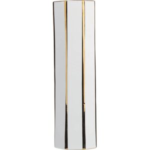 Beliani ESTELLA Ceramic Flower Vase - Flower Vase - 40 cm White Gold Beliani ESTELLA Ceramic Flower Vase - Flower Vase - 40 cm White Gold