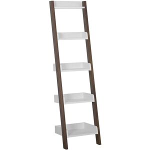 Beliani 4-Tier Ladder Bookcase Dark Wood - Mobile Duo - Bookcase Beliani 4-Tier Ladder Bookcase Dark Wood - Mobile Duo - Bookcase