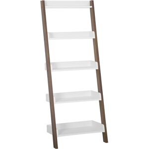 Beliani 5-Tier Ladder Bookcase Dark Wood - Bookcase Beliani 5-Tier Ladder Bookcase Dark Wood - Bookcase
