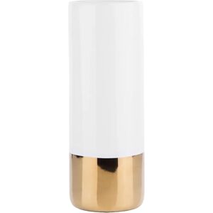 Beliani Vase White and Gold Beliani Vase White and Gold