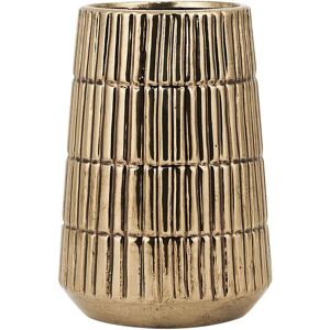 Beliani Gold Decorative Vase - 12x22x12 cm Beliani Gold Decorative Vase - 12x22x12 cm