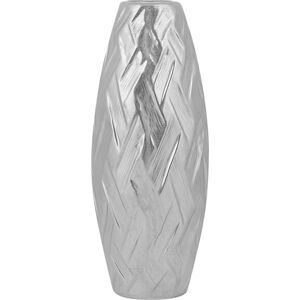 Beliani Silver Flower Vase - Modern Glam Decor Beliani Silver Flower Vase - Modern Glam Decor