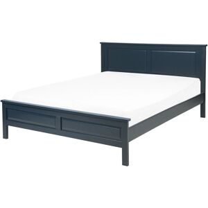 Beliani Bed OLIVET - Dark Blue - EU Double - Bed Beliani Bed OLIVET - Dark Blue - EU Double - Bed