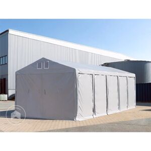 Toolport 6x8m Grå Oppbevaringstelt - PVC 850 Vanntett Toolport 6x8m Grå Oppbevaringstelt - PVC 850 Vanntett