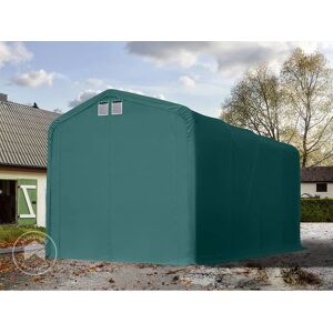 TOOLPORT Dark Green 4x8m Carport Tent - Fire Resistant TOOLPORT Dark Green 4x8m Carport Tent - Fire Resistant