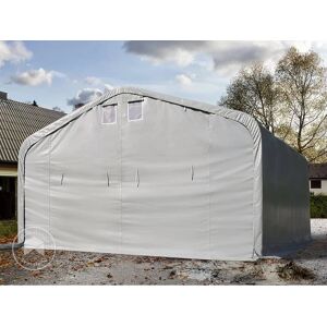 Tente Garage 7x7m Toolport - PVC 850 Gris, Modèle 99498 - Publicité Tente Garage 7x7m Toolport - PVC 850 Gris, Modèle 99498 - Publicité