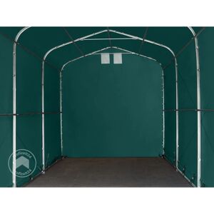 Tente de Garage Toolport 4x24m Vert Foncé - Abri voiture - Publicité Tente de Garage Toolport 4x24m Vert Foncé - Abri voiture - Publicité
