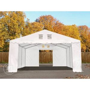 Tente de stockage TOOLPORT 6x8m - Blanc, PVC 1400, Résistant au feu - Publicité Tente de stockage TOOLPORT 6x8m - Blanc, PVC 1400, Résistant au feu - Publicité