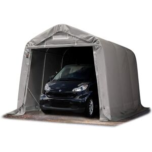 Garage Portatile 2,4x3,6m Toolport - Tenda Garage in PVC Grigia Impermeabile Garage Portatile 2,4x3,6m Toolport - Tenda Garage in PVC Grigia Impermeabile