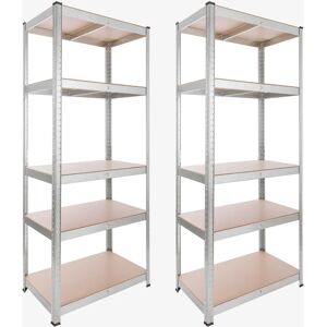 Estantería Resistente Arebos - Capacidad 875 kg - Acero y MDF Estantería Resistente Arebos - Capacidad 875 kg - Acero y MDF