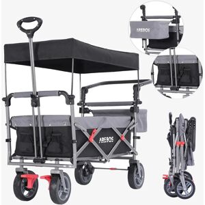 Carro de Mano Arebos Plegable Premium con Techo - Hasta 100 kg Carro de Mano Arebos Plegable Premium con Techo - Hasta 100 kg