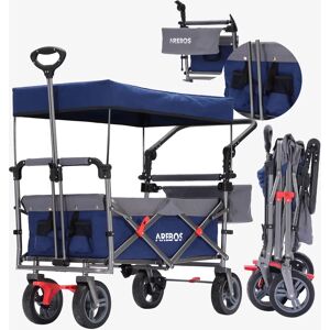 Carro de Mano Plegable Arebos con Techo - 100kg - Resistente UV Carro de Mano Plegable Arebos con Techo - 100kg - Resistente UV