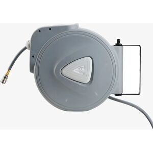 Arebos Hose Reel Grey - 30 m - Automatic Rewind - Hose Reel for Workshop & Home Arebos Hose Reel Grey - 30 m - Automatic Rewind - Hose Reel for Workshop & Home