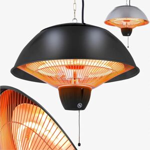 Arebos - Chauffage infrarouge de plafond - 1500W - 2 réglages de chauffage - Usage extérieur & intérieur - Noir - Publicité Arebos - Chauffage infrarouge de plafond - 1500W - 2 réglages de chauffage - Usage extérieur & intérieur - Noir - Publicité