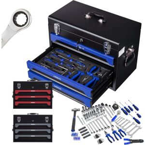 AREBOS 172 pcs Tool Kit - Blue/Black - Tool Kit AREBOS 172 pcs Tool Kit - Blue/Black - Tool Kit