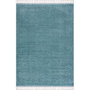 Hochflor-Teppich CARPET CITY Pulpy 100 Blau 200x290cm Hochflor-Teppich CARPET CITY Pulpy 100 Blau 200x290cm