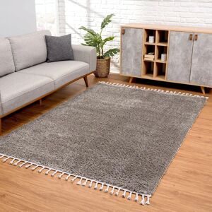 CARPET CITY Pulpy 100 - Weicher Grauer Hochflor-Teppich 240x340cm CARPET CITY Pulpy 100 - Weicher Grauer Hochflor-Teppich 240x340cm