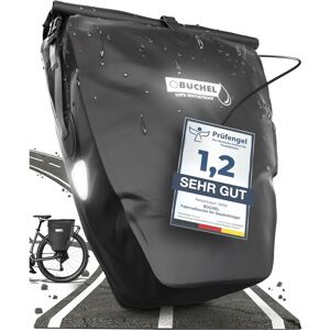 Büchel Wasserfeste Fahrrad Tasche - 25,4L - Schwarz Büchel Wasserfeste Fahrrad Tasche - 25,4L - Schwarz