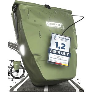 Sac de Vélo Büchel - Vert Olive - 25.4L Imperméable - Publicité Sac de Vélo Büchel - Vert Olive - 25.4L Imperméable - Publicité