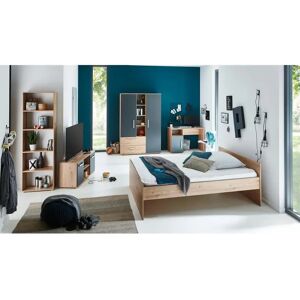 ARTHUR BERNDT Alessio Jugendzimmer-Set - Braun/Anthrazit - 120x200cm Schlafzimmermöbel ARTHUR BERNDT Alessio Jugendzimmer-Set - Braun/Anthrazit - 120x200cm Schlafzimmermöbel