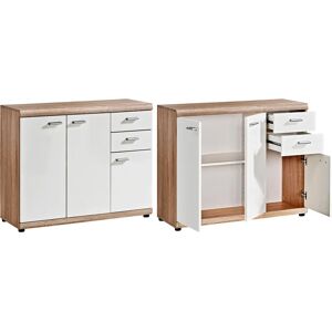 PROCONTOUR Sun Weiß Sideboard - 90x74x35 cm Aufbewahrungsmöbel PROCONTOUR Sun Weiß Sideboard - 90x74x35 cm Aufbewahrungsmöbel
