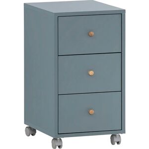 SCHILDMEYER Serie 500 - Blau, 3 Schubladen, Holz, 32,6x39,1x59,7cm - Rollcontainer SCHILDMEYER Serie 500 - Blau, 3 Schubladen, Holz, 32,6x39,1x59,7cm - Rollcontainer