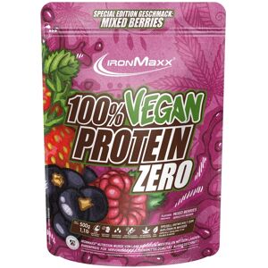 IronMaxx 100% Vegano Proteína Cero - bayas mixtas - Polvo de proteína IronMaxx 100% Vegano Proteína Cero - bayas mixtas - Polvo de proteína