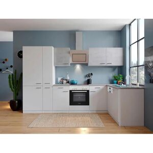 Respekta Blocco Cucina Ad Angolo - Cemento Bianco - Set Cucina Respekta Blocco Cucina Ad Angolo - Cemento Bianco - Set Cucina