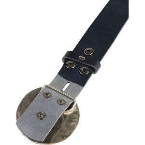 RETTUNGSRING BY SHOWROOM 019 Damen Ledergürtel - Blau, Gr. 110, Unifarben, Mit Schließe RETTUNGSRING BY SHOWROOM 019 Damen Ledergürtel - Blau, Gr. 110, Unifarben, Mit Schließe