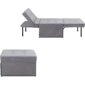 Canapé-Lit Atlantic Home Collection Finn - Gris - Convertible en Fauteuil et Lit - Publicité Canapé-Lit Atlantic Home Collection Finn - Gris - Convertible en Fauteuil et Lit - Publicité