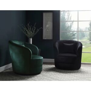ATLANTIC home collection Fauteuil pivotant en velours - Fauteuil - Publicité ATLANTIC home collection Fauteuil pivotant en velours - Fauteuil - Publicité