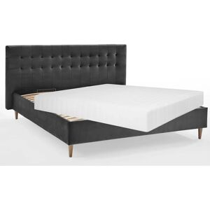 Atlantic Home Collection Veronika - Dunkelgraues Polsterbett mit Stauraum Atlantic Home Collection Veronika - Dunkelgraues Polsterbett mit Stauraum