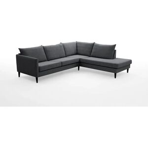 Atlantic Home Collection Rekvik L-Form Sofa - 258x79cm, Grau, Wellenunterfederung Atlantic Home Collection Rekvik L-Form Sofa - 258x79cm, Grau, Wellenunterfederung