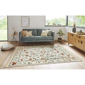 Nouristan Orient Flowers Rug - Rectangular 95x140cm, Viscose, Beige Nouristan Orient Flowers Rug - Rectangular 95x140cm, Viscose, Beige